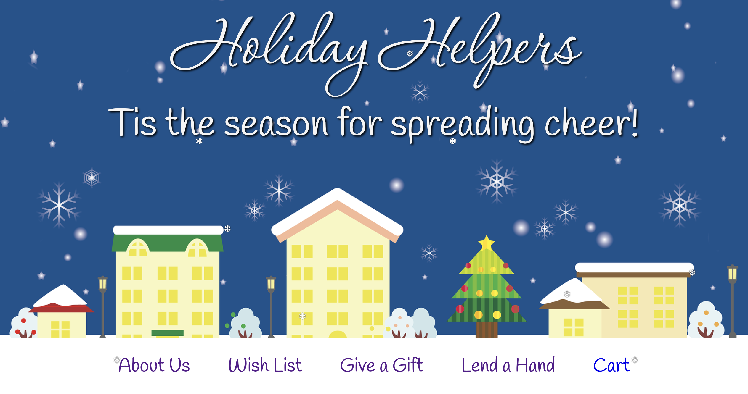 Holiday Helpers Website